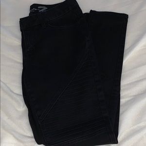 Skinny Black Moto Jeans!